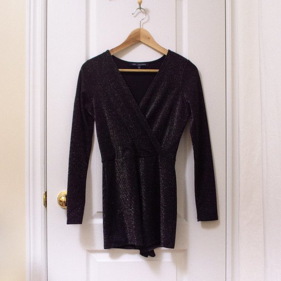 Black sparkly romper - Picture 1 of 3